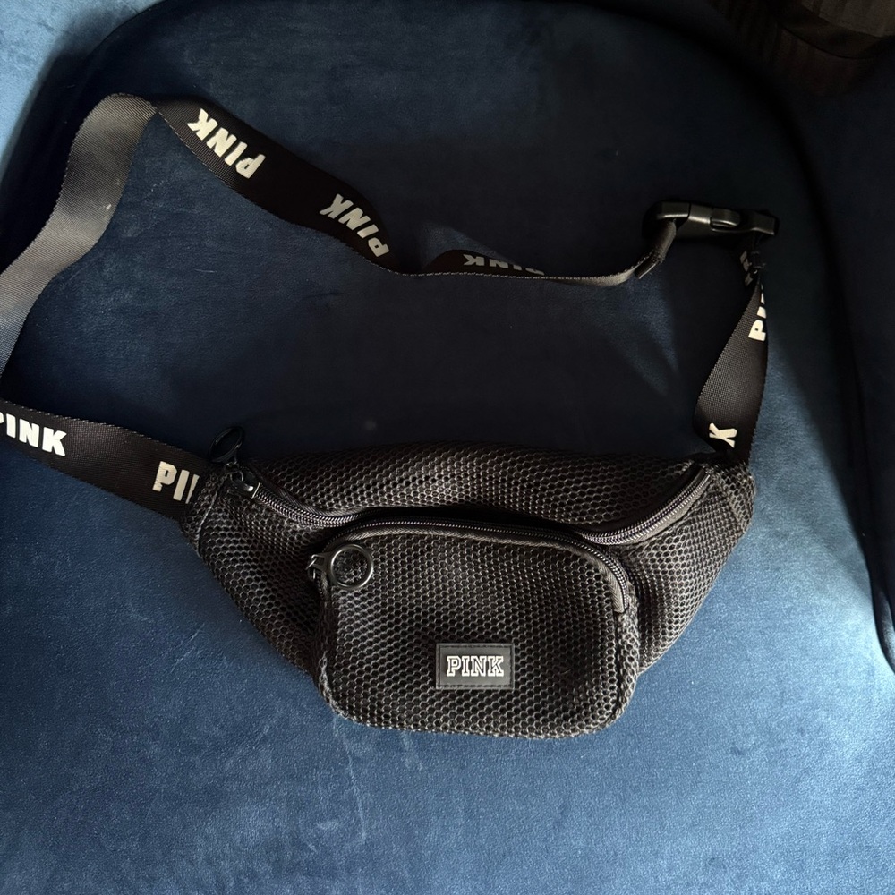 PINK Victoria's Secret Black Belt Bag